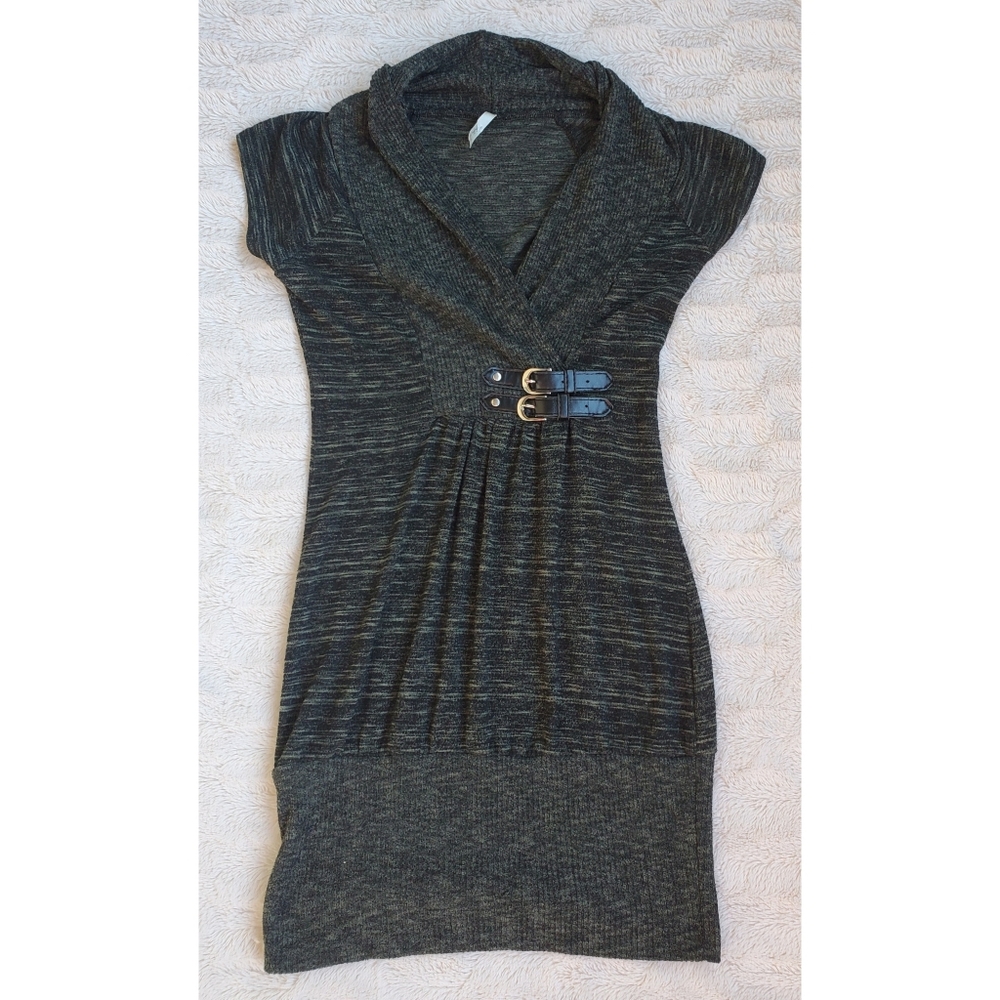 Bella D. green sweater dress